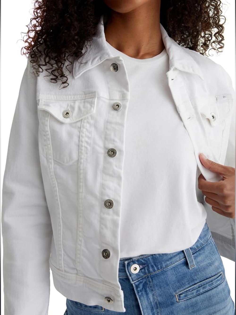 STYLUS White Shirt with Black Logo Tag